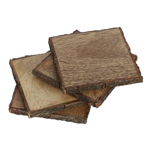 Mango Wood Tea Serving <b>Coasters</b> 5 Pcs Set Premium Wood <b>Coaster</b> <b>for</b> Tabletop Protection Round Wooden <b>Coaster</b> <b>for</b> <b>Drinks</b> - Product Image 5