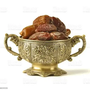 Supplying Highest Grade Aluminum Material Gold Finished Plated Brass Metal Date Khajoor <b>Serving</b> <b>Bowls</b> Affordable Best Arabic - Product Image 6