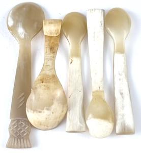 Natural Buffalo Horn Kitchen <b>Cutlery</b> Horn Spoons Horn Fork and Horn Knives Agate From India - Product Image 4