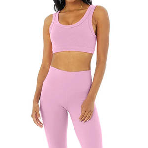 Último estilo bajo MOQ Mujeres Yoga Set Venta directa de fábrica Mujeres Yoga Set Alta calidad 2 piezas Set Yoga Wear - Product Image 6
