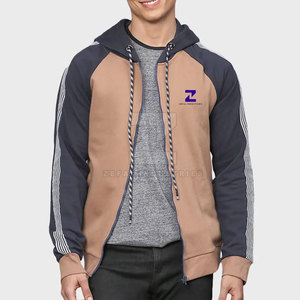 Sweats à capuche d'hiver à fermeture éclair pour hommes 100% coton à manches longues de haute qualité nouveau design en gros - Product Image 1