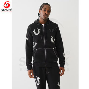 ชุดวอร์มพิมพ์ลายพัฟของผู้ชายชุดวอร์มแบบเรียงซ้อนกันสำหรับฤดูหนาวชุดวอร์มพิมพ์ลายพัฟโลโก้ออกแบบได้ตามต้องการ - Product Image 2