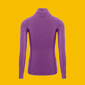 Lavanda Ecuestre para mujer, capa Base con media cremallera, pantalones multicolores elásticos de 4 vías, camisa transpirable para montar a caballo, ropa OEM - Product Image 2
