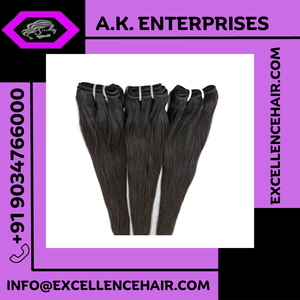 Trame à double tirage Extensions de cheveux brésiliens Remy bon marché Extensions de cheveux humains indiens bruts droits de haute qualité exportés - Product Image 3