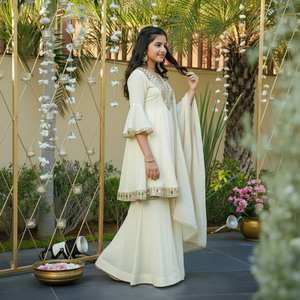 Top Sharara de Primera Calidad Listo para Usar para Niños con Mangas Elegantes, Traje Sharara Disponible en Grandes Cantidades - Product Image 3