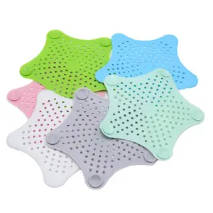 Bathroom Hair Catcher Drain Cover Bathtub Floor Shower Tub Sink Silicone Hair Stopper with Suction Cups Kitchen Strainer Plug