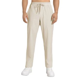Pantalones de chándal con cordón de lona de estilo informal para hombre, pantalones de chándal transpirables con cintura elástica, pantalones de chándal cómodos para ropa de invierno - Product Image 1