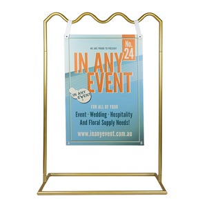 Handmade Iron <b>Rose</b> <b>Gold</b> Wedding Welcome Board Stand for Modern <b>Decor</b> Events - Product Image 3