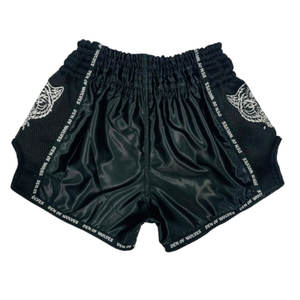 Short de sport unisexe en satin de soie à taille élastiquée, broderie personnalisée, vêtements de combat, short de Muay Thai, haute qualité - Product Image 2