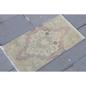 พรมวินเทจ พรมขนาดเล็ก 1.5x2.6 ฟุต พรมสีน้ำตาลล้วน - Product Image 3