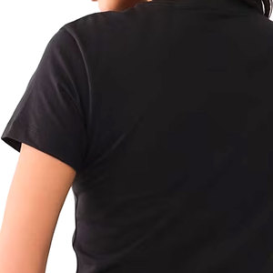 Camiseta con estampado de abullonado para mujer, nuevo diseño de alta calidad, estilo deportivo informal de verano, lona de algodón de peso pesado - Product Image 5