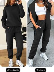 New Stylish Ladies Hoodies and Track <b>Pants</b> 2 Piece Set Tracksuit for <b>Women</b> 100% Cotton <b>Fleece</b> Custom Pullover <b>Women</b> Tracksuits - Product Image 6