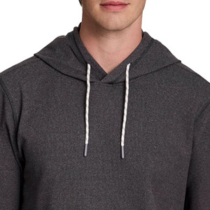 Pull-over à capuche classique pour hommes, veste à glissière en coton respirant, confort toute la journée, techniques de teinture unie en polaire d'hiver, OEM personnalisé - Product Image 2