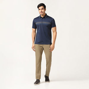 Camiseta de Golf de Alta Calidad para Hombre, Personalizada, Antiarrugas, con Bolsillo, Diseño Único, Manga Corta, Color Sólido, Lisa, de Algodón para Verano - Product Image 3