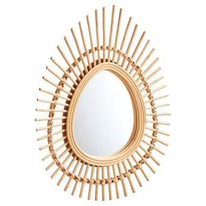 Espejo de ratán bohemio personalizado más vendido, colgante de pared, patrón de planta hecho a mano, forma de flor, decoración multifuncional para el hogar - Product Image 5