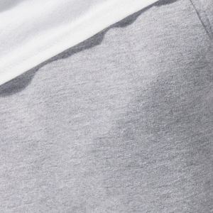 กางเกงวิ่งจ๊อกกิ้งโอเวอร์ไซส์สำหรับผู้ชายกางเกงวอร์มสไตล์ลำลองปักลายลูกไม้ซักสีเข้ม - Product Image 6