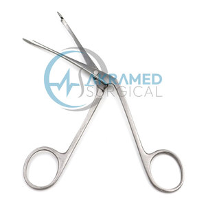 Pinces chirurgicales auriculaires Akramed de qualité supérieure, droites, standard, en acier inoxydable, instruments ORL, à actionnement manuel, CE ISO - Product Image 3