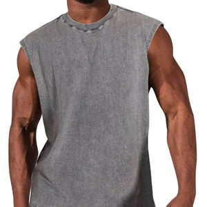 เสื้อกล้ามผู้ชายทรงใหม่ล่าสุด คุณภาพสูง ล้างสีแบบ Acid wash ดีไซน์ใหม่ปี 2025 ระบายอากาศได้ดี ไซส์ใหญ่พิเศษ สำหรับออกกำลังกาย ยี่ห้อ Bearfit - Product Image 1