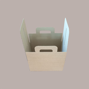 10ชิ้น Bauletto Grande กล่องอาหารกลางวันแบบใช้แล้วทิ้ง280x200H140 Carta Avana สำหรับใส่อาหาร - Product Image 5