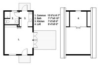Maison préfabriquée en bois moderne et créative en forme de A - Mur isolé multicouche et plan d'étage personnalisable
