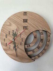 POST CUSTOMIZED WOODEN WALL <b>CLOCK</b> FOR ELEGANT HOME DECOR MODERN Bamboo Body with Natural Rosh for Wedding Occasions - Product Image 3