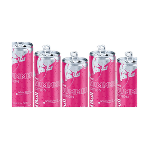 Red Bull Edición Verano Sabor Melocotón Blanco, 24 Latas de 250ml con Vitamina B6 de 2mg por 100ml para Apoyo a la Función Inmunológica, Venta al Por Mayor - Product Image 4