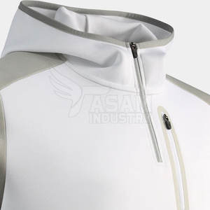 เสื้อฮู้ดซิป ¼ ซิป แขนยาว เนื้อผ้านุ่ม สวมใส่สบายได้ทุกฤดู เสื้อฮู้ดซิป ¼ ซิป - Product Image 5