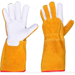 Nuevo 2025, al por mayor precio de fábrica, guante de barbacoa resistente al fuego y al calor, guantes de soldadura de cuero - Product Image 1