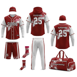 V-Neck Baseball Jersey Wholesale Custom Team Uniform Button <b>Down</b> Sublimated Sportswear - Product Image 1