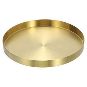Stainless steel serving <b>tray</b> with mirror finished for luxurious presentation of food and <b>drinks</b> in parties banquets and weddings - Product Image 3