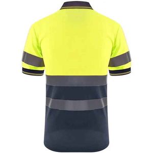 Gilet de sécurité réfléchissant haute visibilité Logo personnalisable Chemises de travail de construction Chemise d'ouvrier à manches courtes Vêtements de sécurité - Product Image 5