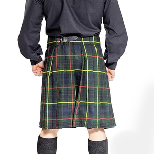 2024 vestido completo boda sporran para faldas escocesas de tartán escocés/venta al por mayor falda escocesa tradicional escocesa tartán Kilts - Product Image 5