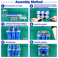 Kit DIY de boîtier de batterie LTO KIMBATTERY 6S1P avec équilibreur 5A et barre omnibus PCB pour Yinlong 66160H 30Ah 35Ah 40Ah 45Ah Audio Automobile