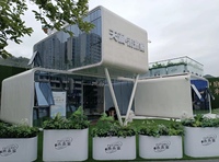 Suite Cabine Apple de 20 pieds en acier modulaire protégé contre la corrosion pour club de plage tropical et hôtel de plongée