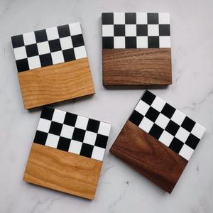 Posavasos Clásicos de Madera Premium, Resistentes al Calor, Ecológicos y Duraderos para Servir Café y Té, Decoración Festiva para el Hogar - Product Image 5