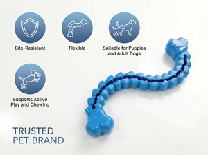 Ledu Squeaky Treat Bone – Jouet à mâcher durable pour chien avec distributeur de friandises - Product Image 5
