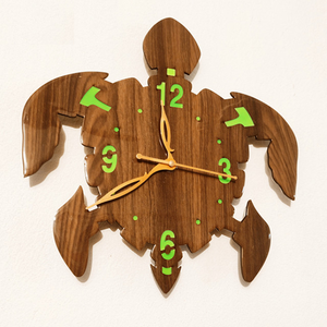 Reloj de pared de madera maciza de gran tamaño de la mejor calidad, cuerda colgante de diseño de planta moderna para decoración de pared de salón, artesanía India RF - Product Image 2