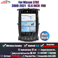 AuCar 13.6 "autoradio Tesla écran Android 13 lecteur DVD multimédia de voiture pour Nissan 370z 2009-2021 GPS Navigation Auto électronique