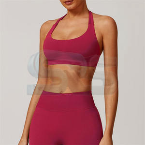 Women Sports Bra Seamless Yoga Fitness Bra <b>Adjustable</b> <b>Strap</b> Gym Workout Top Custom Logo Wholesale Activewear - Product Image 6