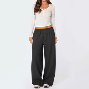 Pantalon de survêtement personnalisé en tissu lourd Pantalon de survêtement intérieur en polaire pour <span class=keywords><strong>femme</strong></span> Pantalon de survêtement ample pour <span class=keywords><strong>femme</strong></span> - Product Image 2