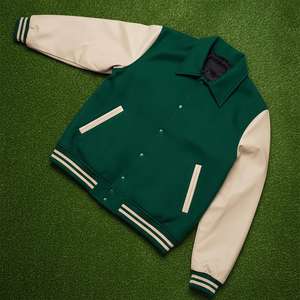 Chaqueta Universitaria Clásica de Lana Hecha a Mano, Chaqueta de Invierno Personalizada de Alta Calidad para Hombre, Talla Grande, Transpirable, Tejida, MOQ Bajo - Product Image 1