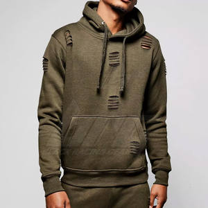 Vente en ligne de survêtements pour hommes en détresse écologiques Survêtements pour hommes de marque privée durables - Product Image 4