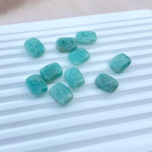 Amazonita Natural, piedra preciosa suelta, cabujón en forma de Octágono, 10x14mm, piedra calibrada pulida suave para la fabricación de joyas - Product Image 2