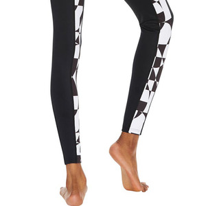 Leggings de sport/yoga taille haute pour femme, imprimés par transfert thermique, respirants, séchage rapide, sans coutures, en Spandex/Nylon, effet gainant - Product Image 4