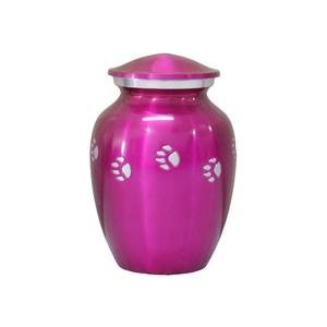 <b>Top</b> Classic Aluminium Cremation Pet Urns With <b>Black</b> Paw Print And Pewter Color Finished Metal <b>Funeral</b> Urns <b>For</b> Human Ashes - Product Image 2