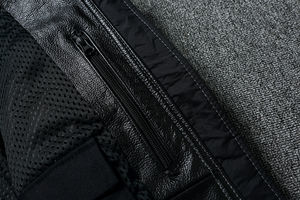 Veste en cuir d'agneau véritable cloutée pour hommes Biker Vintage Studs Jacket - Product Image 6