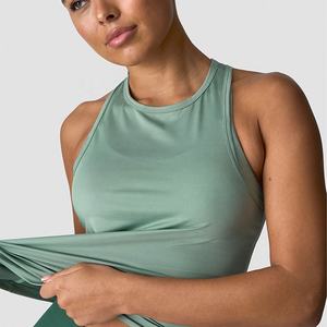 Camisa sin mangas de secado rápido de alta calidad que absorbe la humedad, camiseta sin mangas de LICRA de poliéster personalizada para mujer, la mejor ropa de verano - Product Image 3