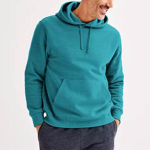 Pull à capuche en molleton unisexe avec logo personnalisé de luxe Automne Hiver Hauts décontractés solides pour hommes Sweats à capuche de style Hip Hop à la mode de qualité - Product Image 3