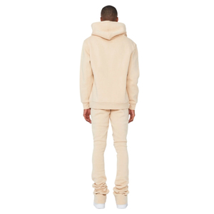 Chándal de Invierno de 2 Piezas para Hombre, Diseño Personalizado, Estampado Desgastado, con Capucha y Pantalones Acampanados, de Alta Calidad, Moderno y Cómodo - Product Image 2