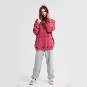 Trendy Vintage Old Heavyweight Women Hoodie Loose <b>Washed</b> High Quality Best Selling in Casual Style <b>gym</b> fitted ladies hoodies - Product Image 6
